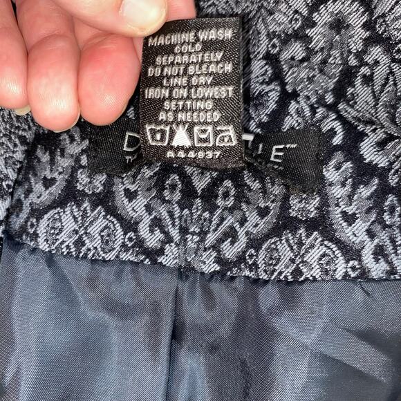 VTG Dialogue Jacquard Long Blazer Jacket Women’s SZ 8 Baroque Academia Elegant - Picture 4 of 10